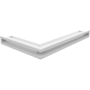 Kratka wentylacyjna kominkowa LUFT narożny prawy 40x60x6 biała Slim