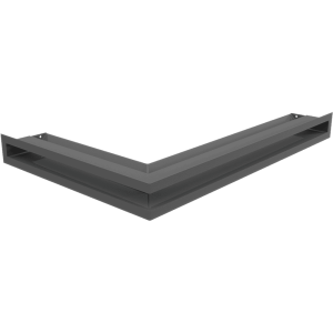 Kratka kominkowa LUFT narożny 40x60x6 grafit Slim
