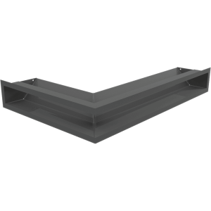Kratka kominkowa LUFT prawy 40x60x9 grafitowa Slim