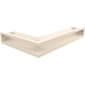 Kratka wentylacyjna kominkowa LUFT narożny prawy 40x60x9 kremowa Slim