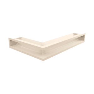 Kratka wentylacyjna kominkowa LUFT narożny prawy 40x60x9 kremowa