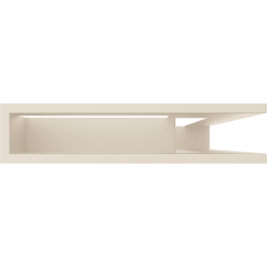 Kratka wentylacyjna kominkowa LUFT narożny prawy 40x60x9 kremowa Slim
