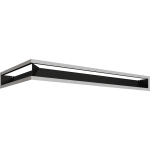 Kratka kominkowa LUFT prawy 40x80x9 szlif Slim