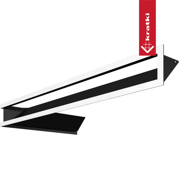 Kratka kominkowa LUFT prawy 40x80x9 szlif Slim