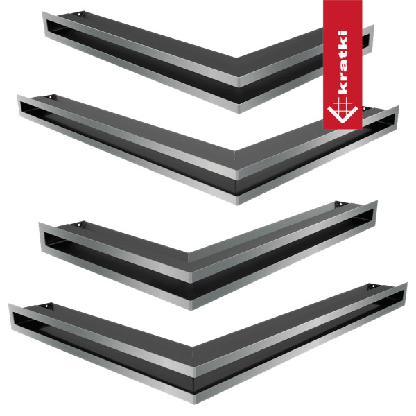Kratka kominkowa LUFT prawy 40x80x9 szlif Slim