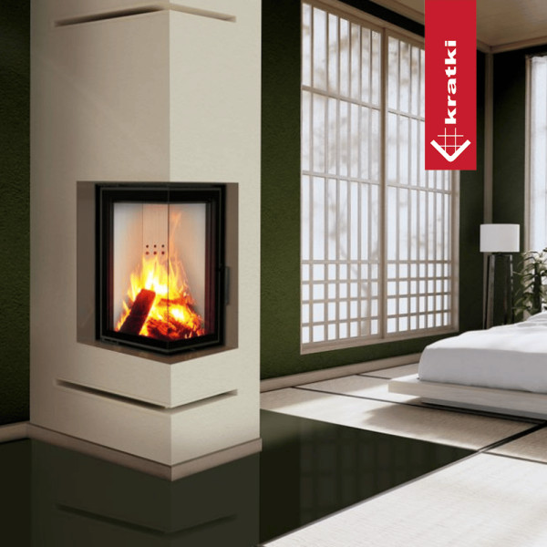 Kratka LUFT narożny prawy 54,7x76,6x9 grafit Slim
