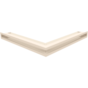 Kratka wentylacyjna kominkowa LUFT narożny 56x56x6 kremowa Slim