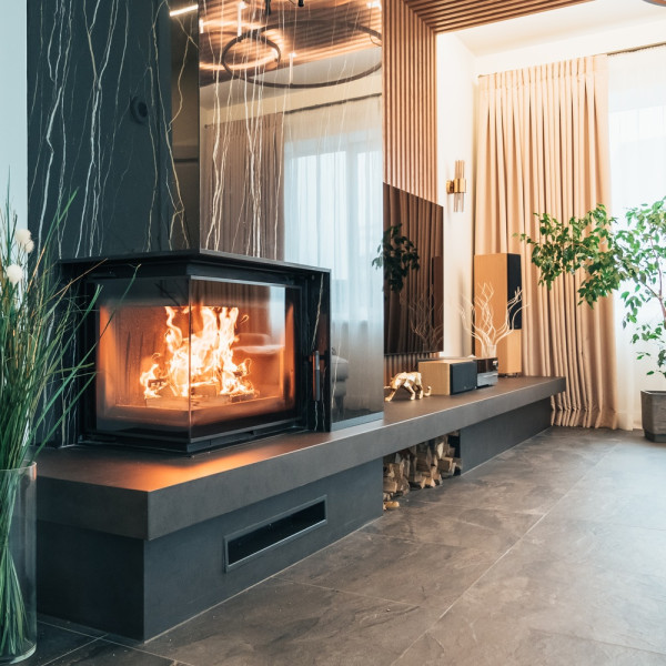 Kominek powietrzny żeliwny KRATKI MAJA DECO lewy BS 8 kW Ø 180