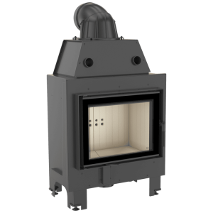 Kominek powietrzny stalowy KRATKI MBM 10 kW Ø 200 double glass