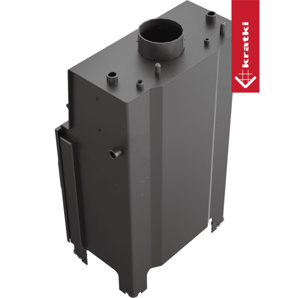 Kominek z płaszczem wodnym KRATKI MBM 12 kW Ø 180