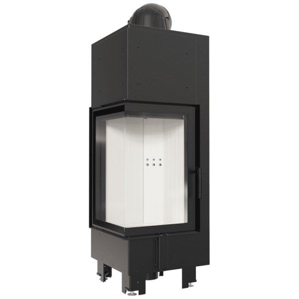 Kominek powietrzny stalowy KRATKI MBN lewy BS 10 kW Ø 200