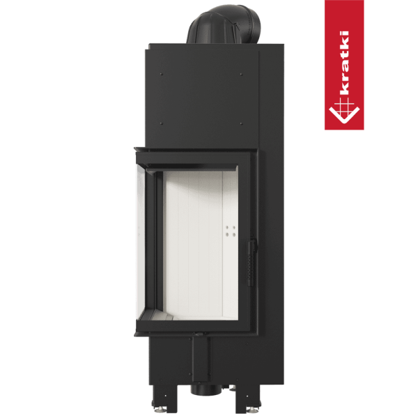 Kominek powietrzny stalowy KRATKI MBN lewy BS 10 kW Ø 200