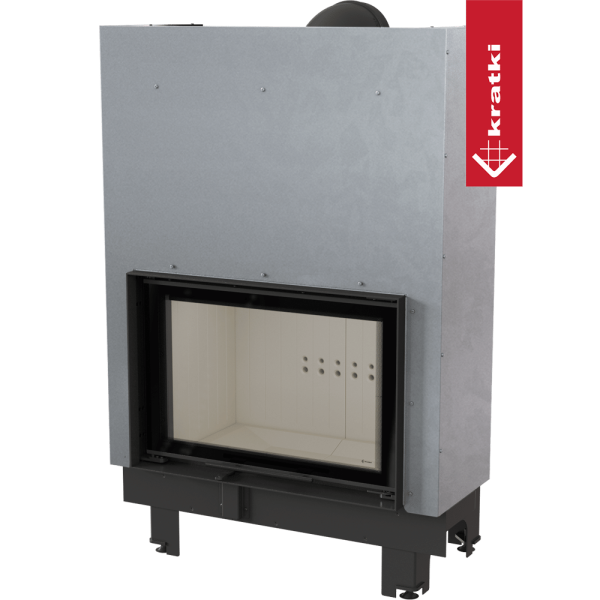 Kominek powietrzny stalowy KRATKI MBO 15 kW Ø 200 Gilotyna