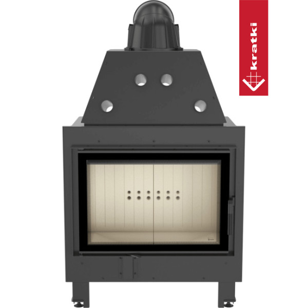 Kominek powietrzny stalowy KRATKI MBO 15 kW Ø 200 z domykaniem
