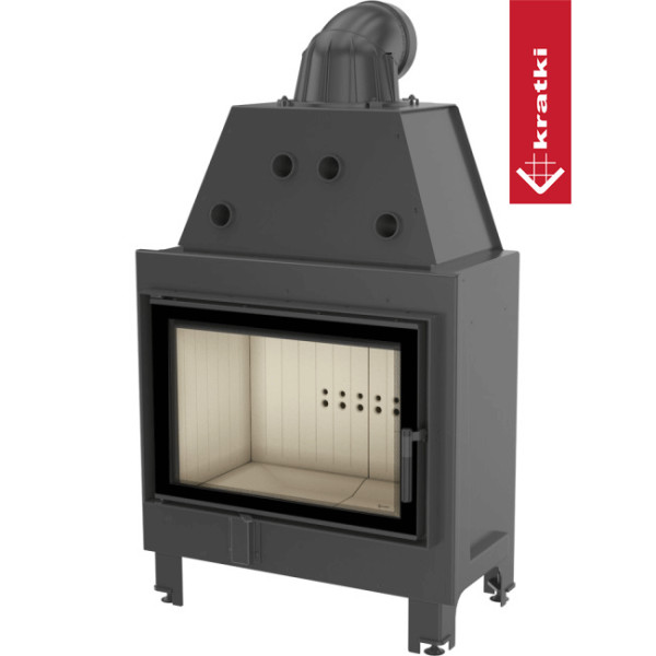Kominek powietrzny stalowy KRATKI MBO 15 kW Ø 200 z domykaniem