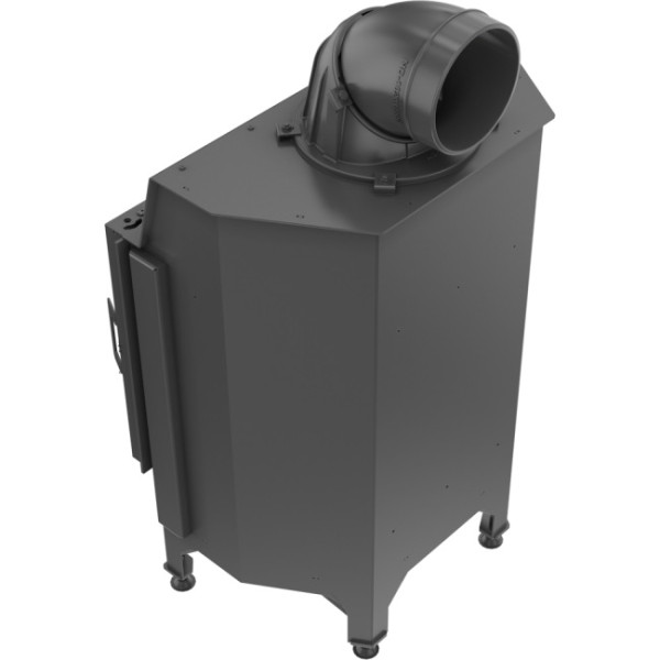 Kominek powietrzny stalowy KRATKI NADIA 10 kW Ø 200