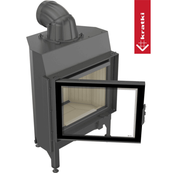 Kominek powietrzny stalowy KRATKI NADIA 10 kW Ø 200