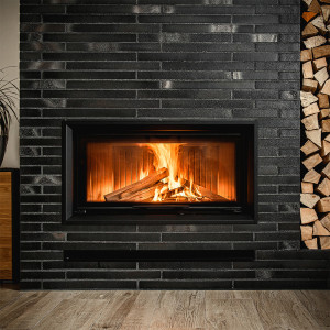 Kominek powietrzny stalowy KRATKI NADIA 14 kW Ø 200 Gilotyna