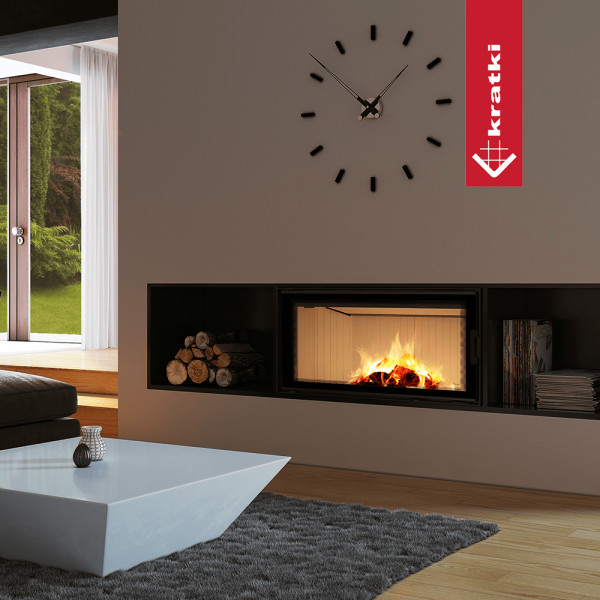 Kominek powietrzny stalowy KRATKI NADIA 14 kW Ø 200