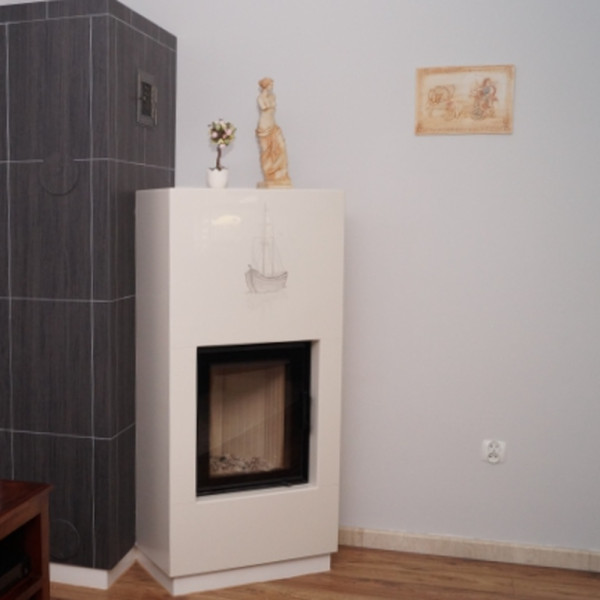 Kominek powietrzny stalowy KRATKI NADIA 7 kW Ø 200