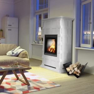 Kominek powietrzny stalowy KRATKI NADIA MILANO 7 kW Ø 200
