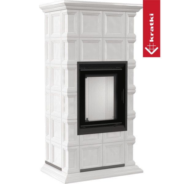 Kominek powietrzny stalowy KRATKI NADIA MILANO 7 kW Ø 200