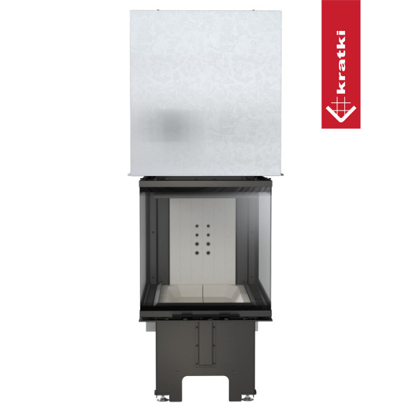 Kominek powietrzny stalowy NBU 500/700 11 kW Ø 200 Gilotyna z domykaniem