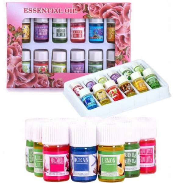 Olejki zapachowe 12 szt mix aromaterapia mix
