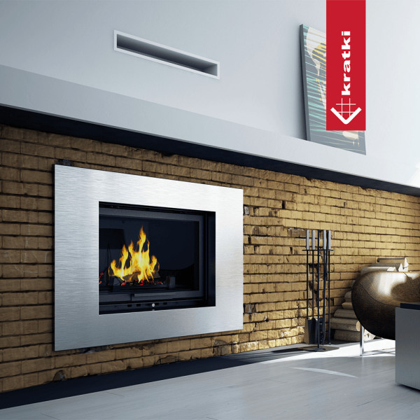 Kominek powietrzny żeliwny KRATKI OLIWIA 16 kW Ø 200 gilotyna