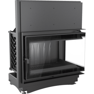 Kominek powietrzny żeliwny KRATKI OLIWIA DECO prawy BS 16 kW Ø 200