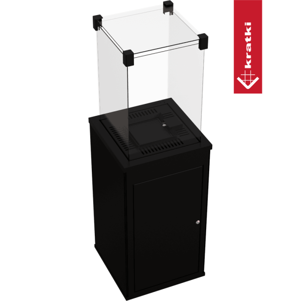Ogrzewacz gazowy Patio spiek Nero Assoluto sterowanie automatyczne 8,2 kW