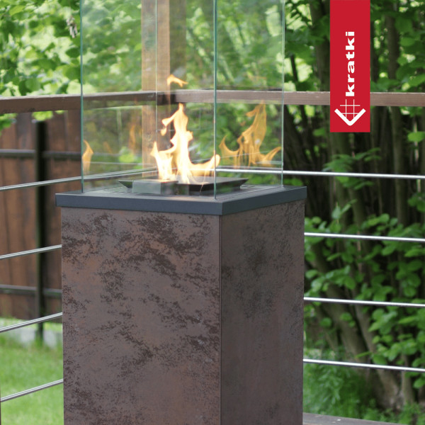 Ogrzewacz gazowy Patio spiek Oxide Moro sterowanie automatyczne 8,2 kW