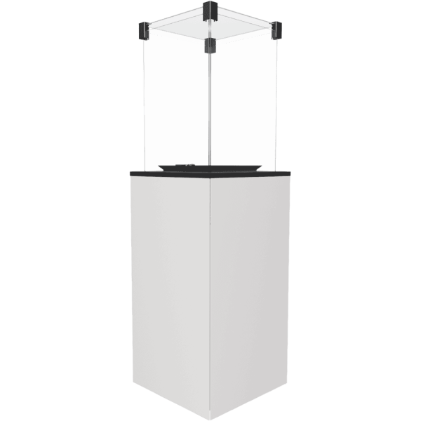 Ogrzewacz gazowy Patio panel szklany biały sterowanie manualne 8,2 kW