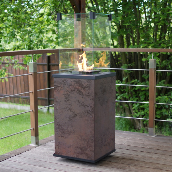 Ogrzewacz gazowy Patio spiek Oxide Moro sterowanie manualne 8,2 kW