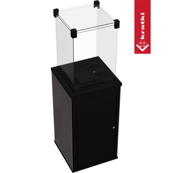 Ogrzewacz gazowy Patio spiek Calce Antracite sterowanie manualne 8,2 kW