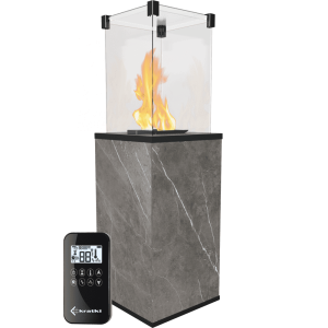 Ogrzewacz gazowy Patio Mini spiek Natu Pietra Grey sterowanie automatyczne 8,2 kW