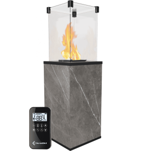 Ogrzewacz gazowy Patio Mini spiek Natu Pietra Grey sterowanie automatyczne 8,2 kW