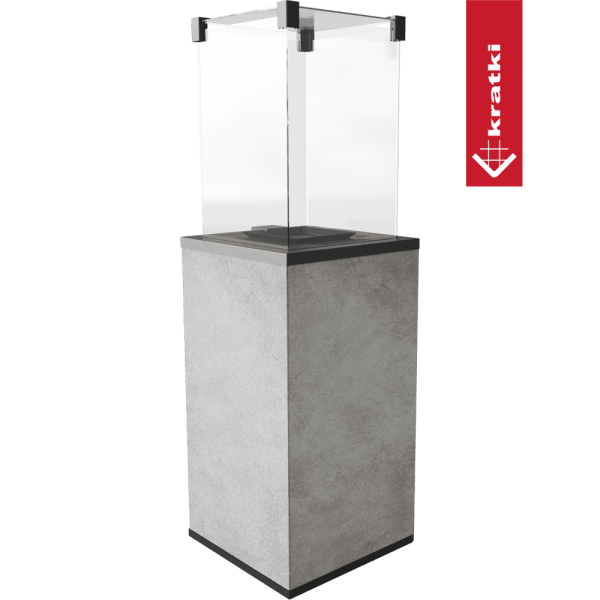 Ogrzewacz gazowy Patio Mini spiek Oxide Grigio sterowanie automatyczne 8,2 kW