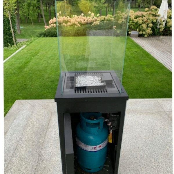 Ogrzewacz gazowy Patio Mini spiek Oxide Grigio sterowanie automatyczne 8,2 kW