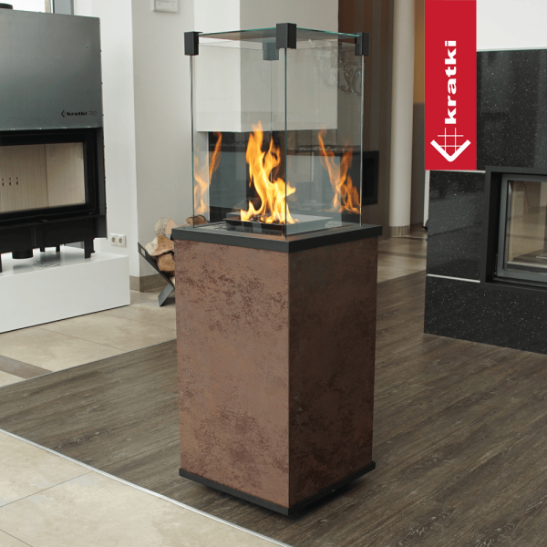 Ogrzewacz gazowy Patio Mini spiek Oxide Moro sterowanie automatyczne 8,2 kW
