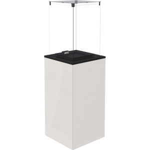 Ogrzewacz gazowy Patio Mini panel szklany biały sterowanie manualne 8,2 kW