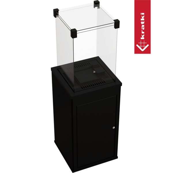 Ogrzewacz gazowy Patio Mini spiek Nero Assoluto sterowanie manualne 8,2 kW