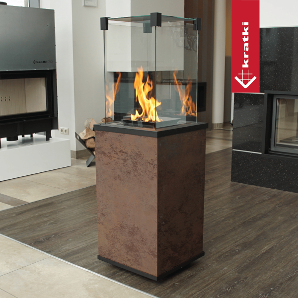 Ogrzewacz gazowy Patio Mini spiek Oxide Moro sterowanie manualne 8,2 kW