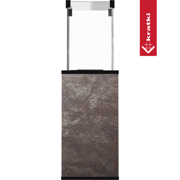 Ogrzewacz gazowy Patio Mini spiek Oxide Nero sterowanie manualne 8,2 kW