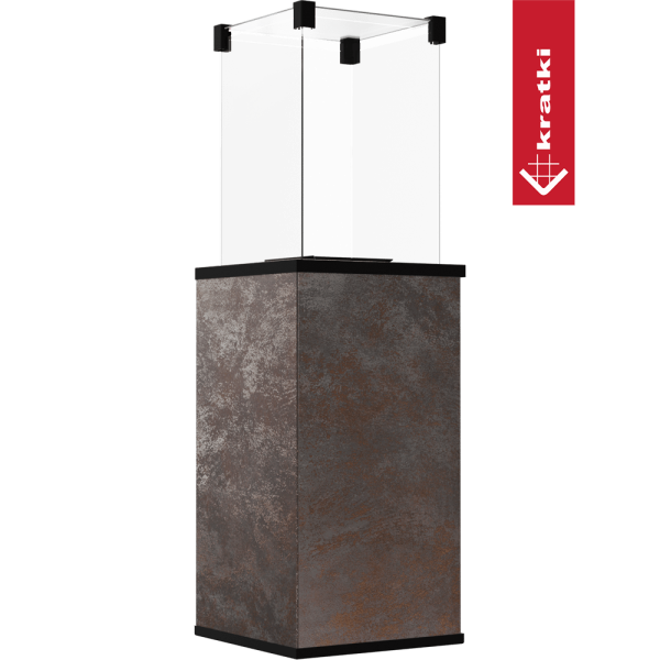 Ogrzewacz gazowy Patio Mini spiek Oxide Nero sterowanie manualne 8,2 kW