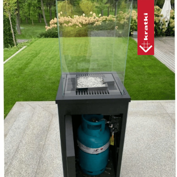 Ogrzewacz gazowy Patio Mini stalowy sterowanie manualne 8,2 kW