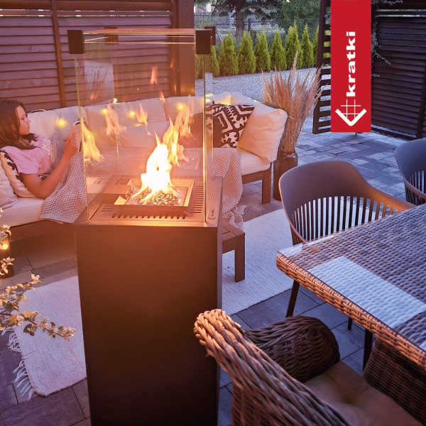 Ogrzewacz gazowy Patio Mini stalowy sterowanie manualne 8,2 kW