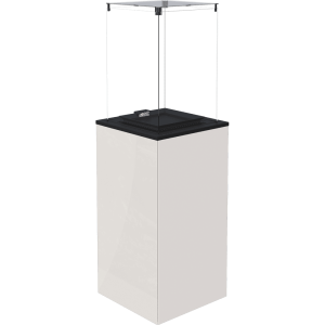 Ogrzewacz gazowy Patio Mini panel szklany biały sterowanie manualne 8,2 kW
