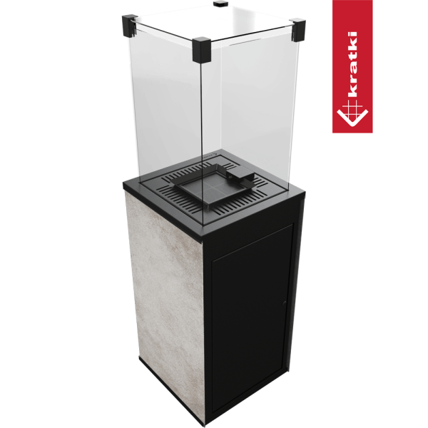 Ogrzewacz gazowy Patio Mini spiek Oxide Grigio sterowanie manualne 8,2 kW