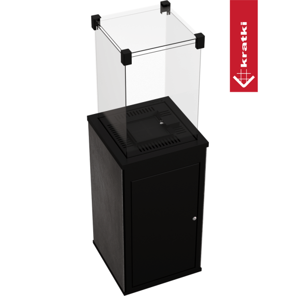 Ogrzewacz gazowy Patio Mini spiek Seta Liquorice sterowanie manualne 8,2 kW